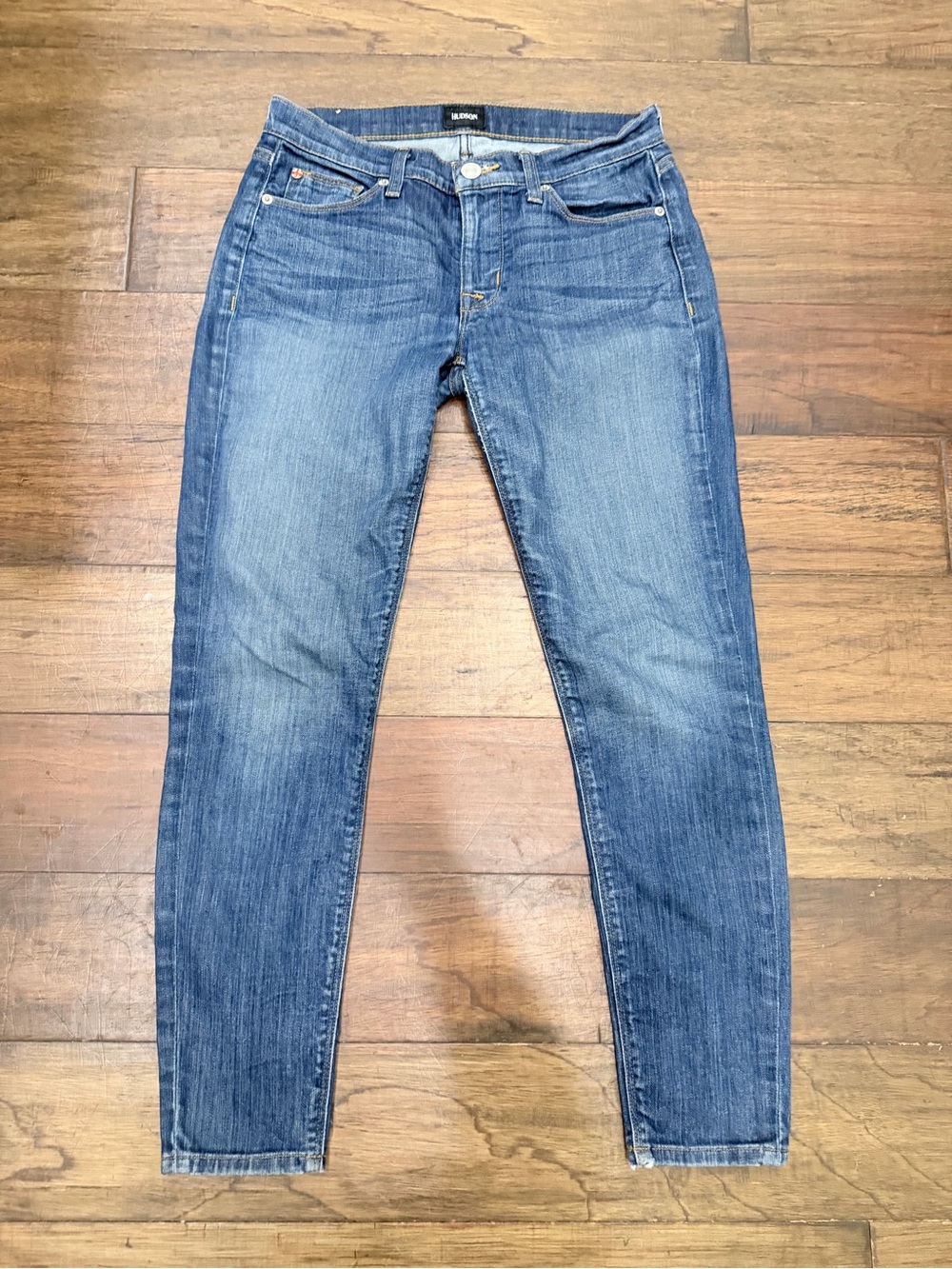 Hudson Krista Ankle Super Skinny Jeans 27 Pali Wash Stretch Denim